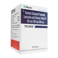 Фото Тенофовир + Ламивудин + Эфавиренз (Telura/Tenolam E) 300мг/300мг/600мг таб. №30